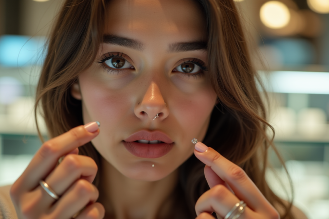 Piercing du nez : anneau ou stud, lequel choisir au début