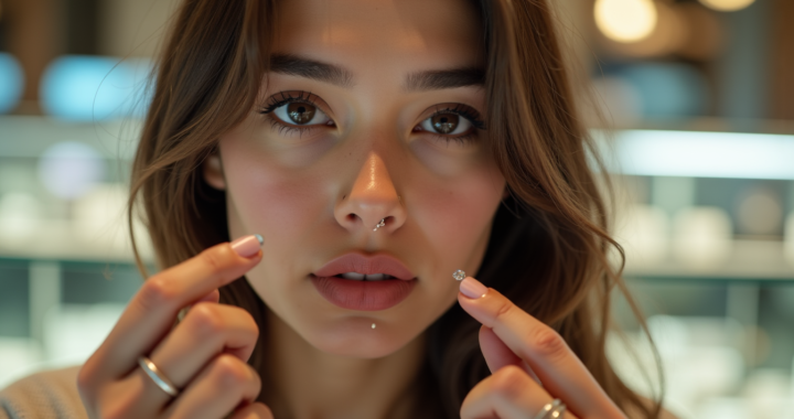 Piercing du nez : anneau ou stud, lequel choisir au début