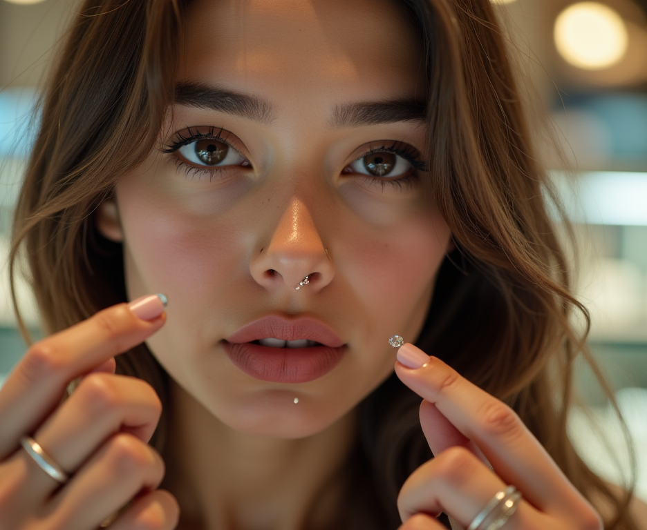 Piercing du nez : anneau ou stud, lequel choisir au début